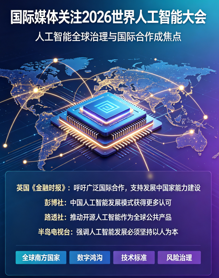 Screenshot of reports related to the 2026 World Artificial Intelligence Conference